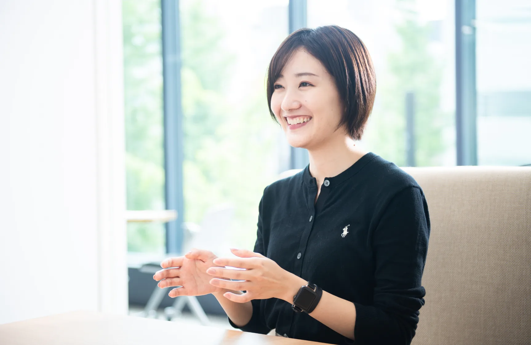 金融EUC1部 2課 K.M. のインタビュー風景2